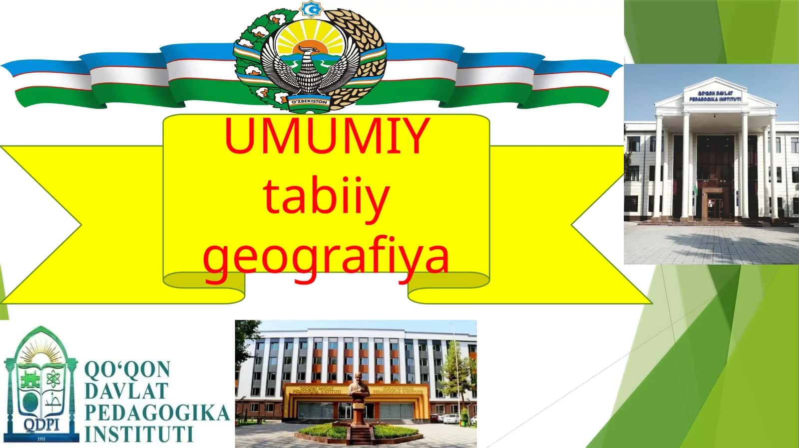 UMUMIY tabiiy geografiya