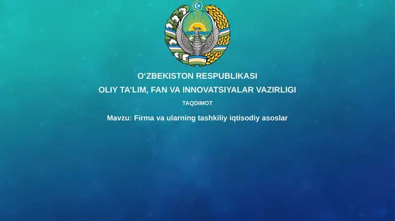 Korxona va tashkilot iqtisodiyotining asosiy tushunchalari