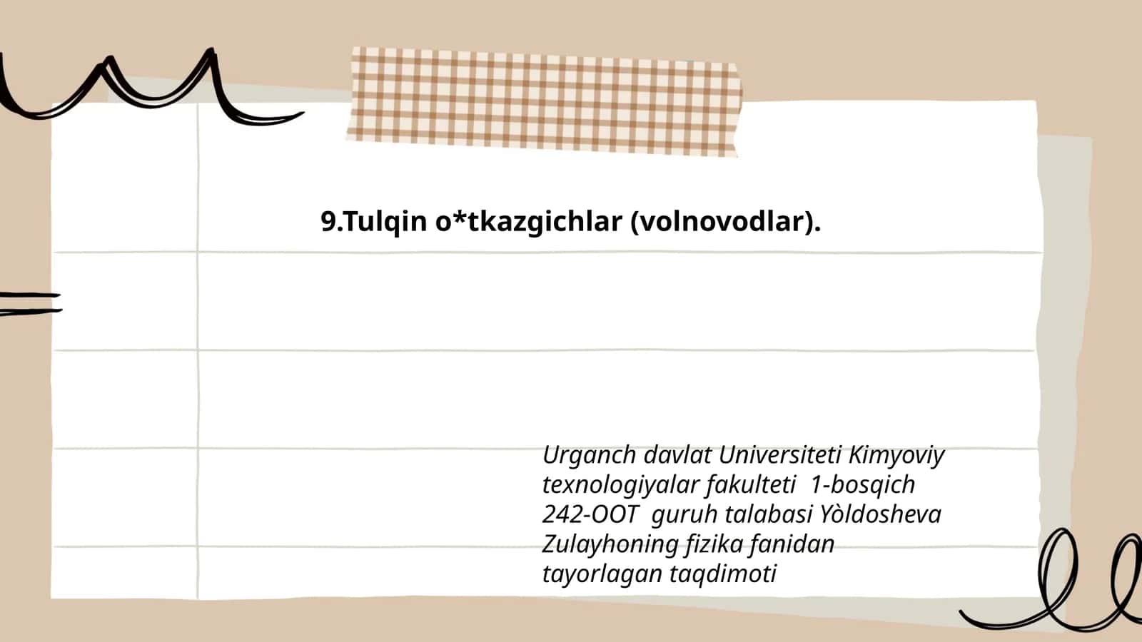 Tulqin o*tkazgichlar (volnovodlar)