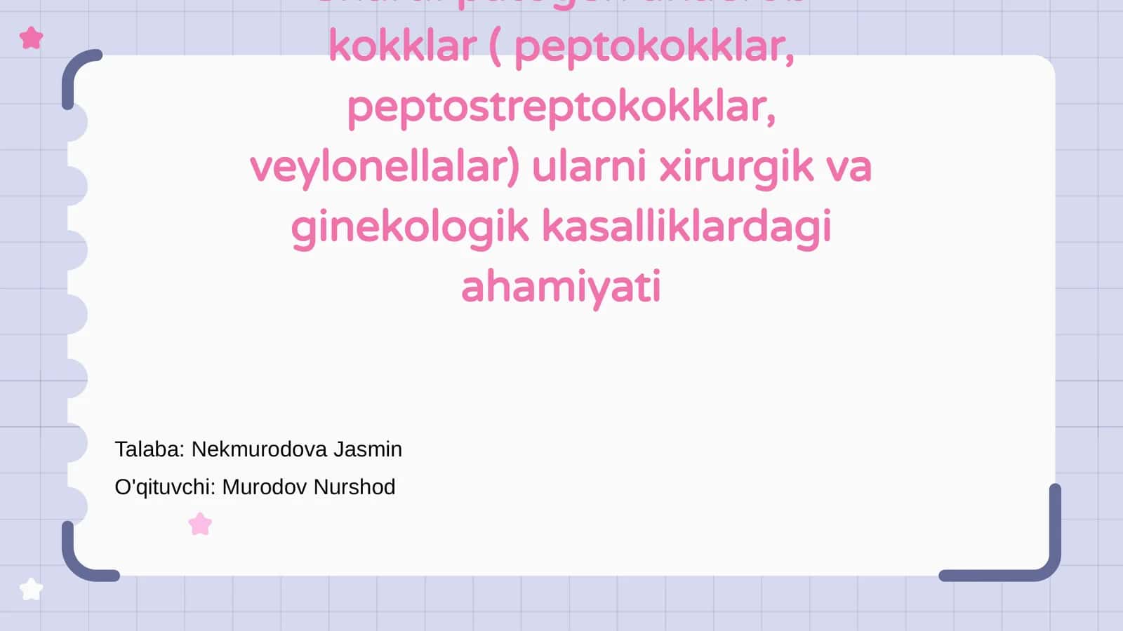 Shartli Patogen Anaerob Kokklar