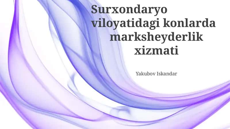 Kon qidiruv ishlari