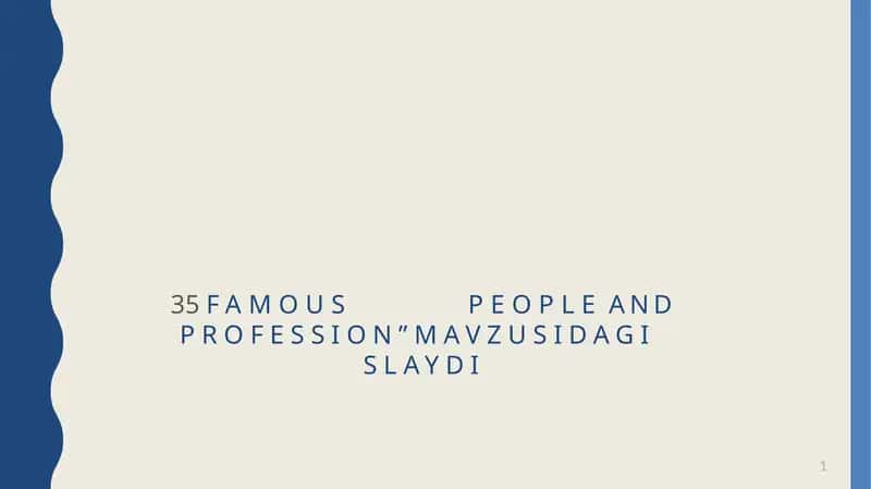35FAMOUSPEOPLEAND PROFESSION