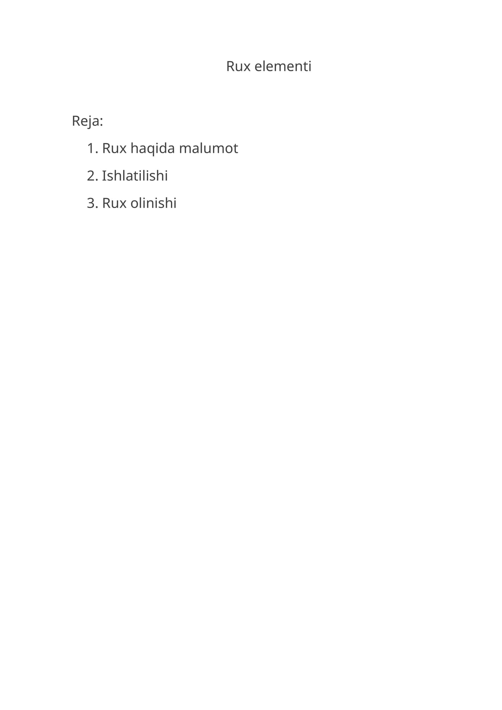 Rux elementi