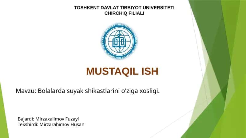 Bola suyagining anatomik va fiziologik xususiyatlari