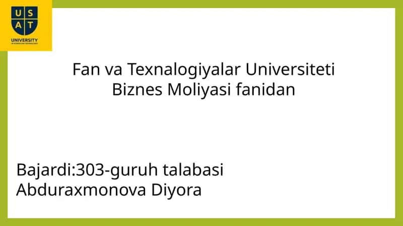 Investitsion baholash usullari