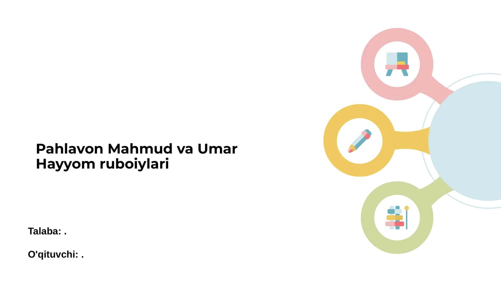 Pahlavon Mahmud va Umar Hayyom ruboiylari
