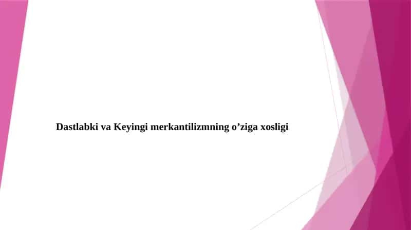 Merkantilizm