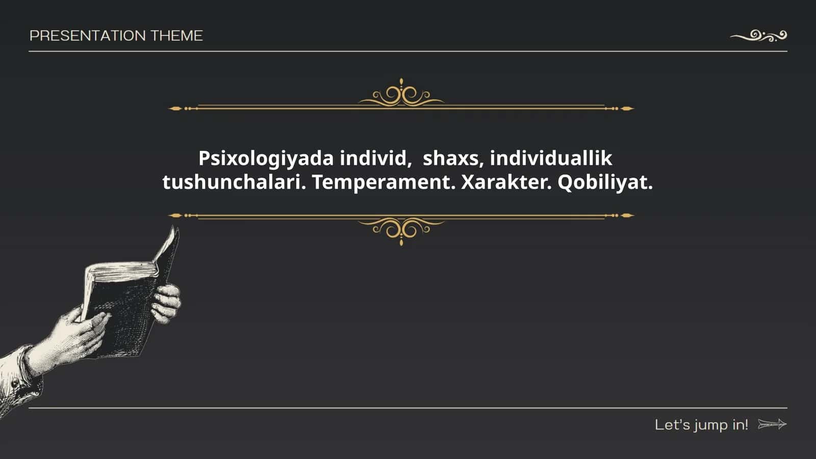 Psixologiyada "individ", " shaxs", "individuallik " tushunchalari. Temperament. Xarakter. Qobiliyat