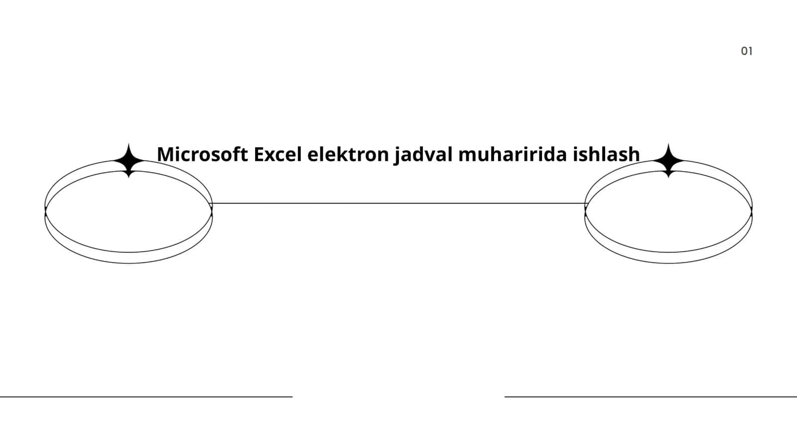Microsoft Excel elektron jadval muharirida ishlash