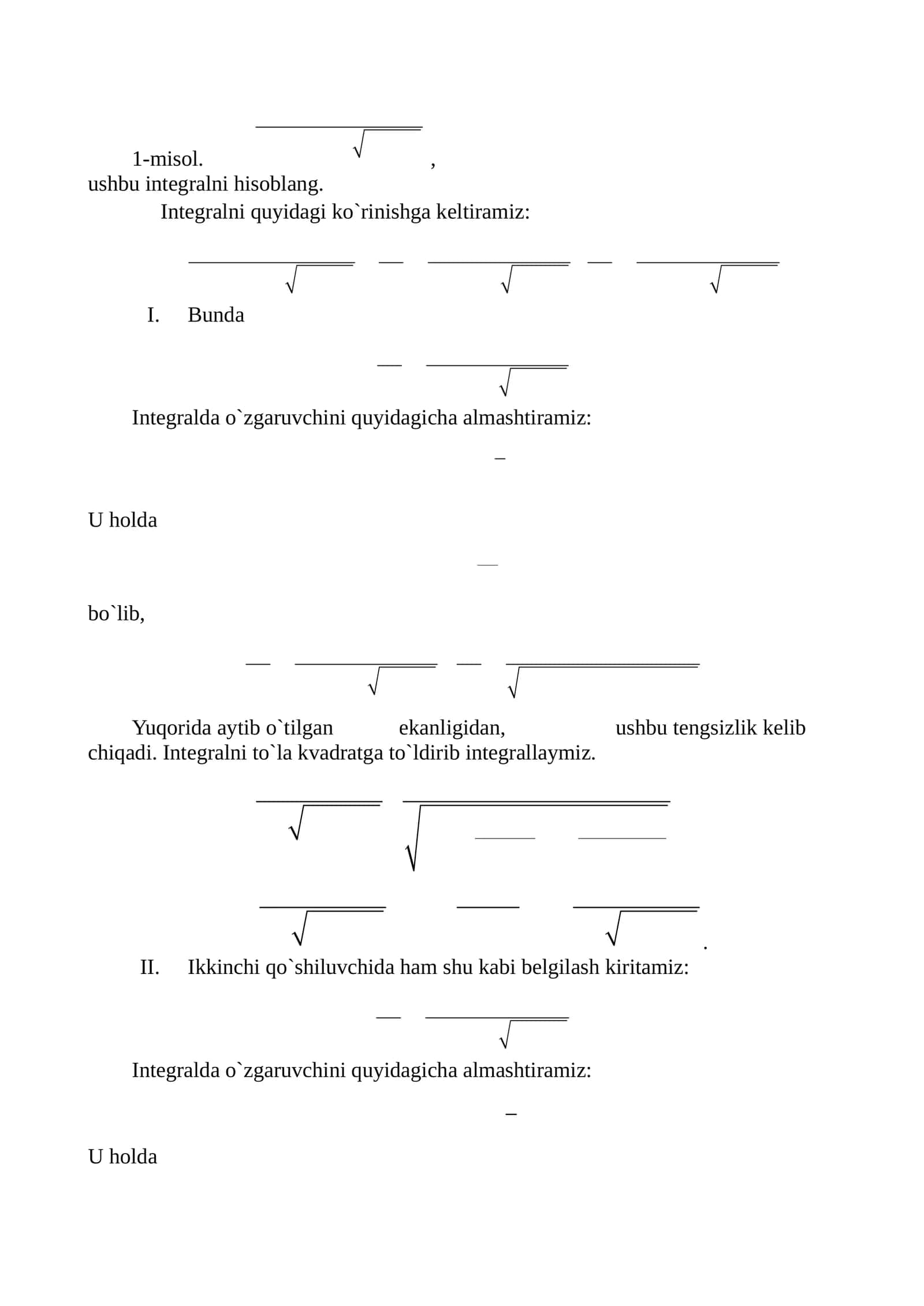 Integral hisoblash