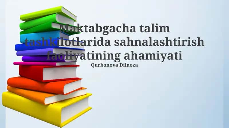 Teatrlashtirilgan faoliyatning ahamiyati