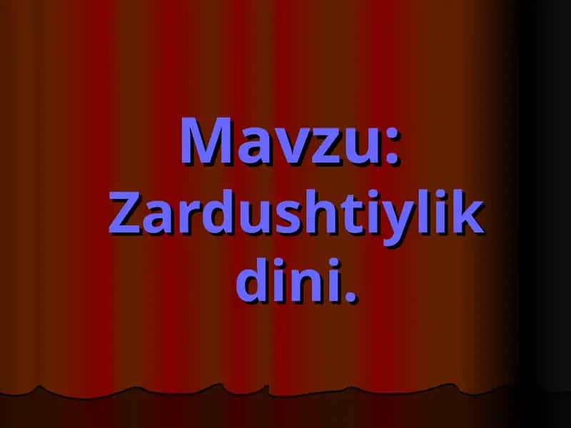 Zardushtiylik dini