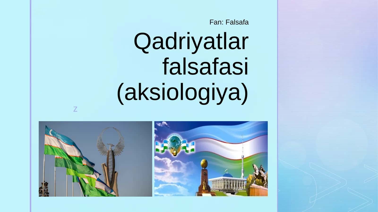 Qadriyatlar falsafasi (aksiologiya)