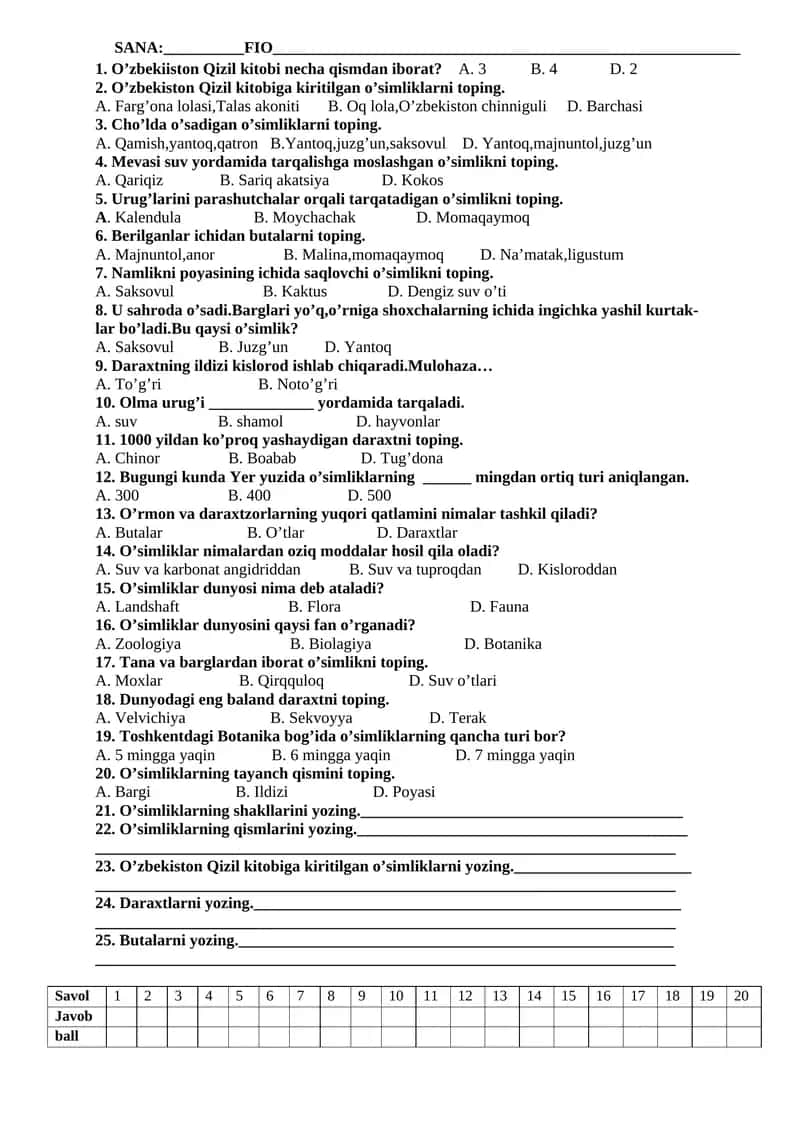 O'zbekiston Qizil kitobi