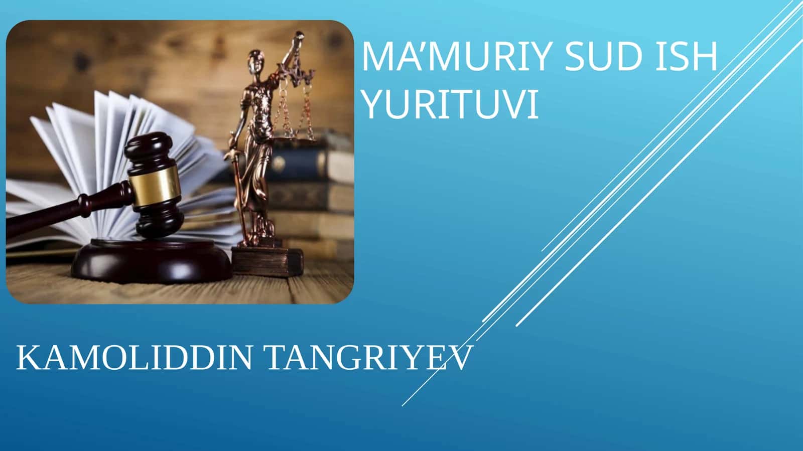 Ma’muriy sud ish yurituvi