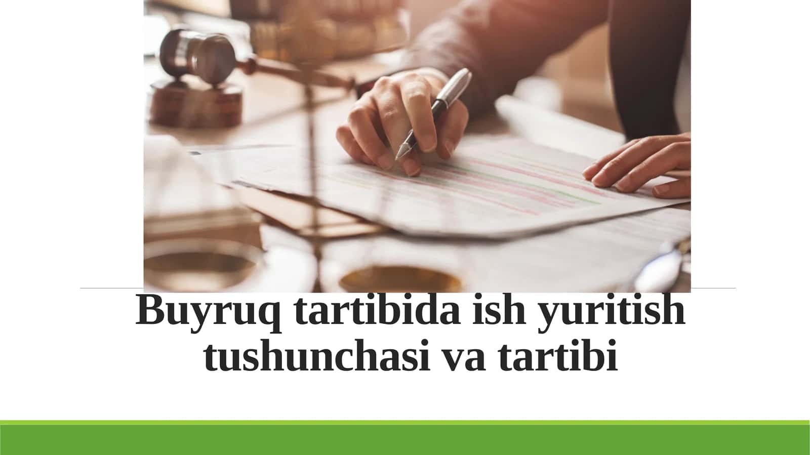 Sud buyruq tartibi da ishyuritish tushunchasi va tartibi