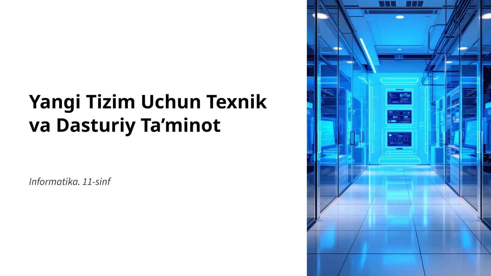 Texnik va Dasturiy Ta’minot