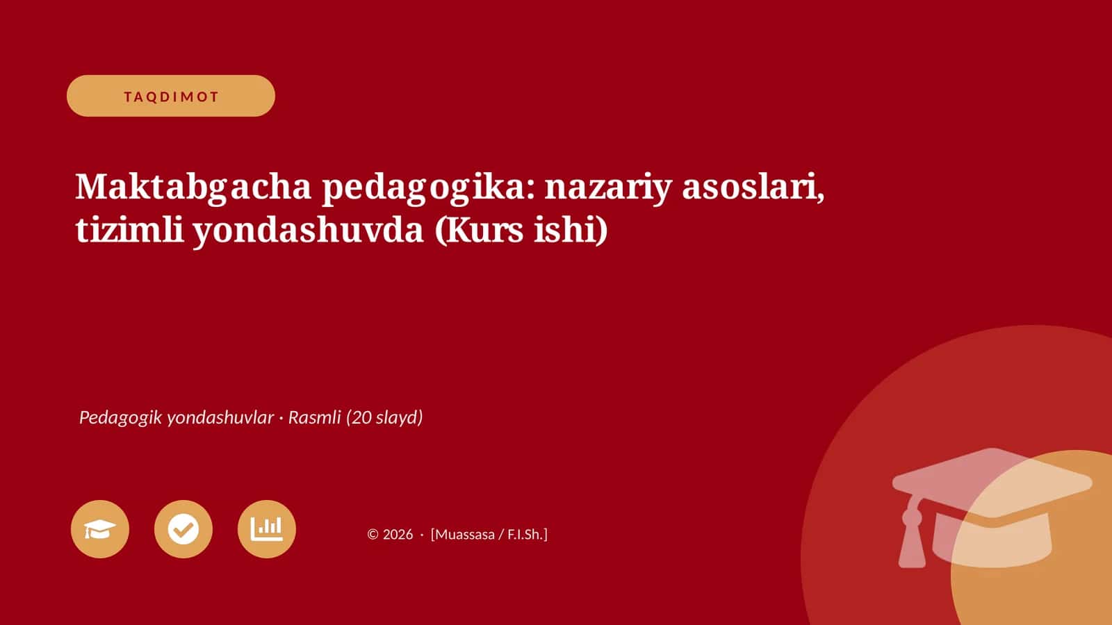 Maktabgacha pedagogika: nazariy asoslari, tizimli yondashuvda