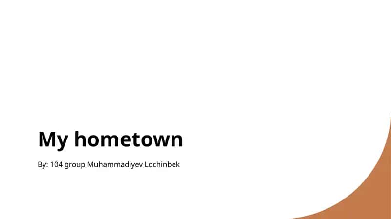 My Hometown