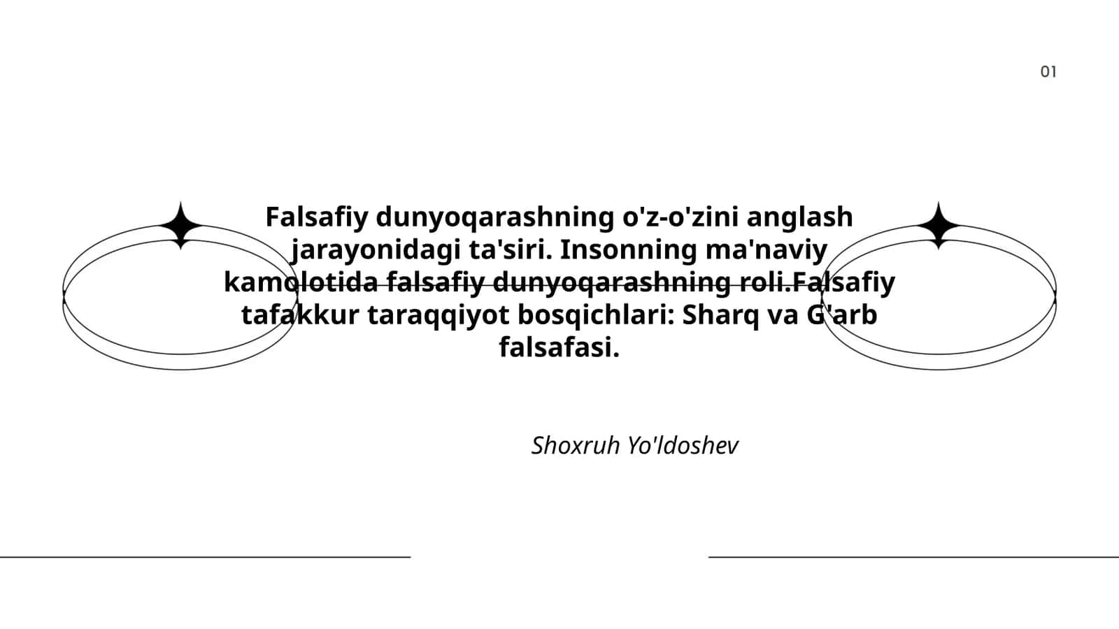 Sharq va G'arb falsafasi
