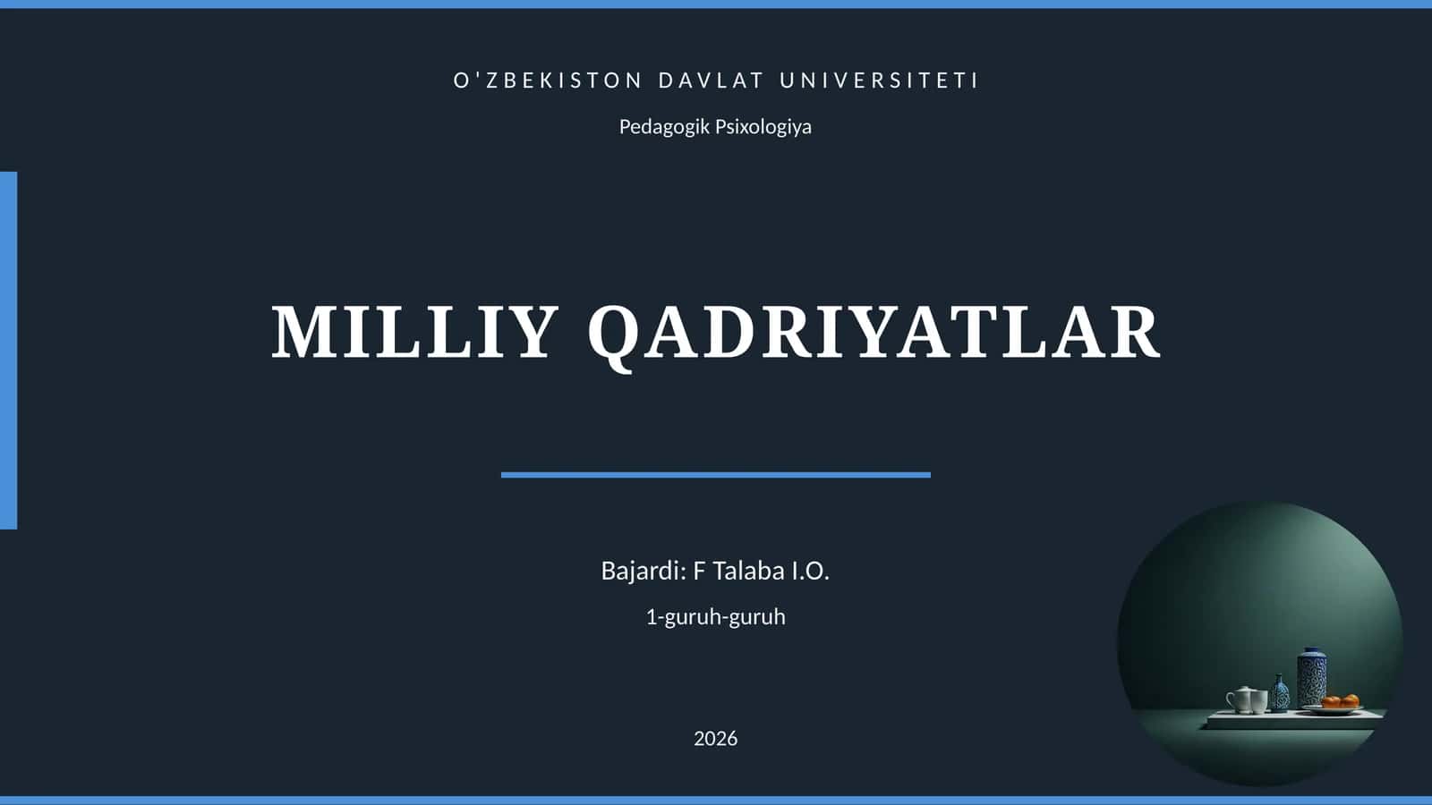 MILLIY QADRIYATLAR