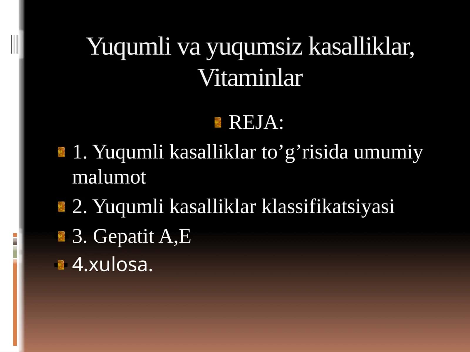 Yuqumli va yuqumsiz kasalliklar, Vitaminlar