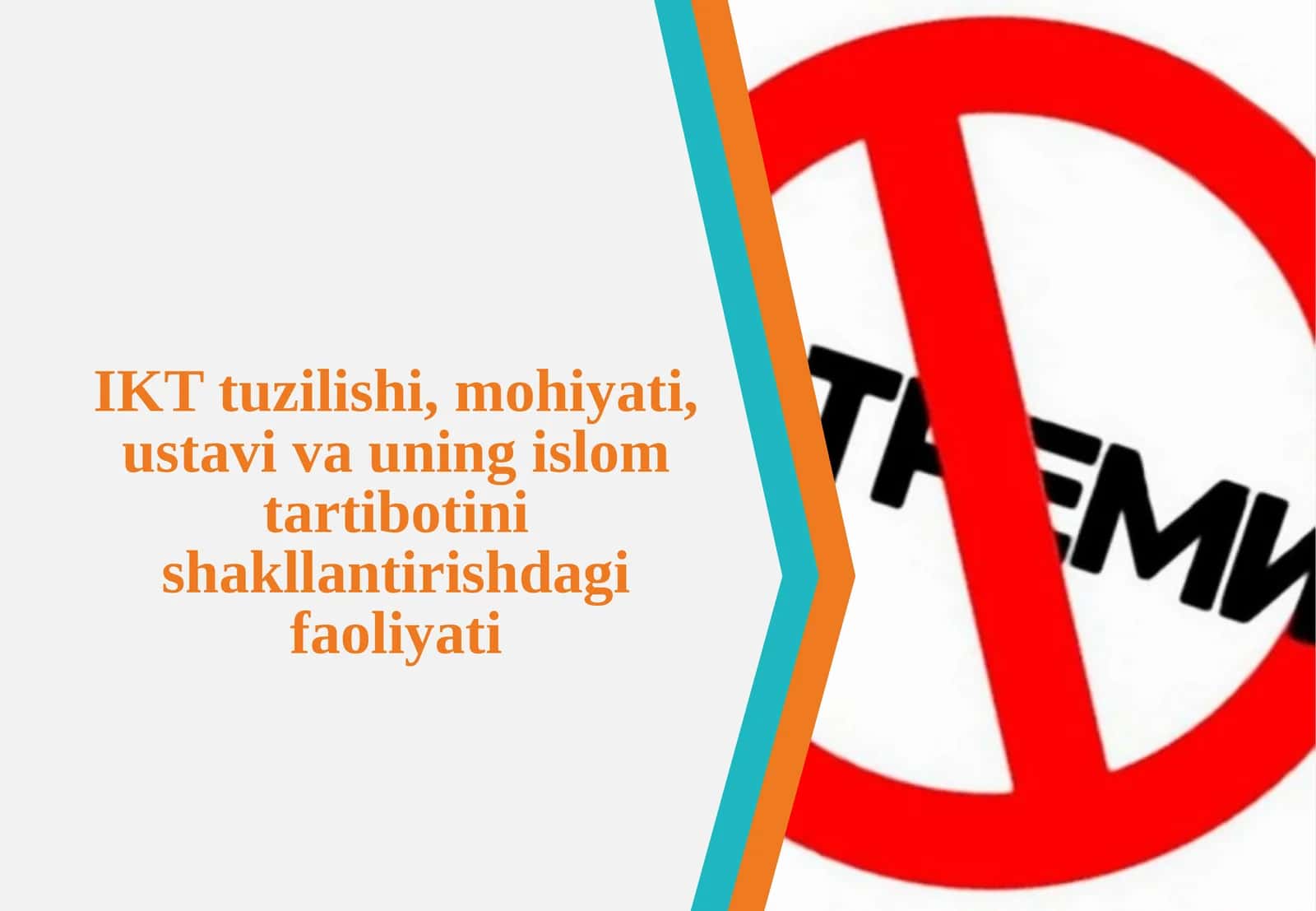 Islom hamkorlik tashkiloti (IKT)ning tuzilishi va mohiyati