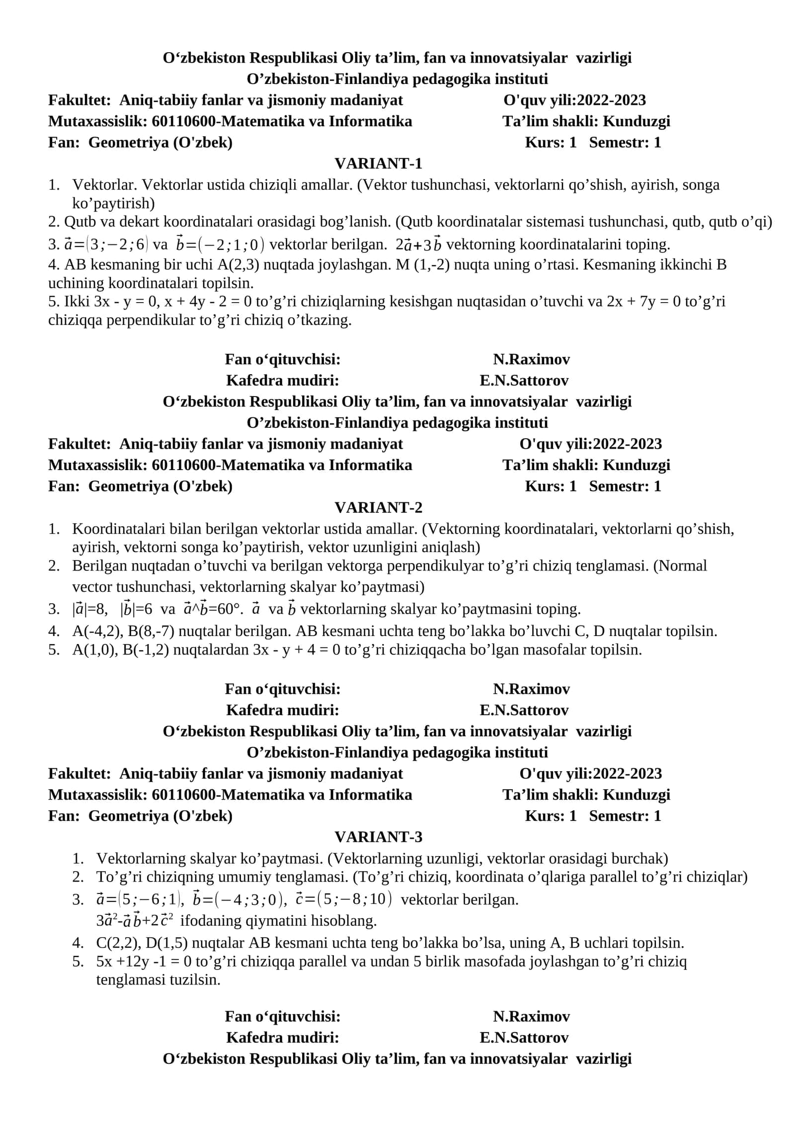 Geometriya (O'zbek)