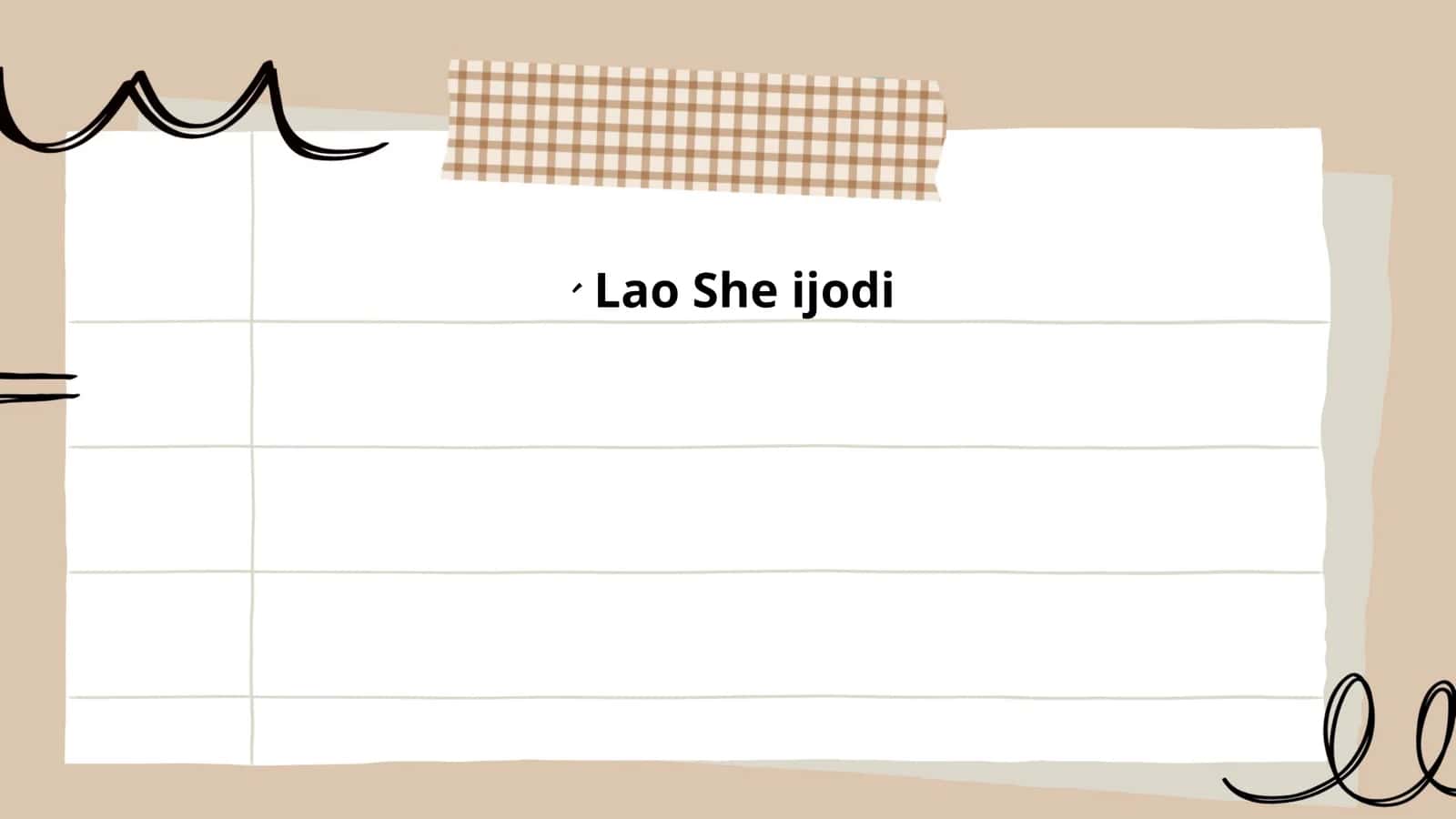 老舍、Lao She ijodi