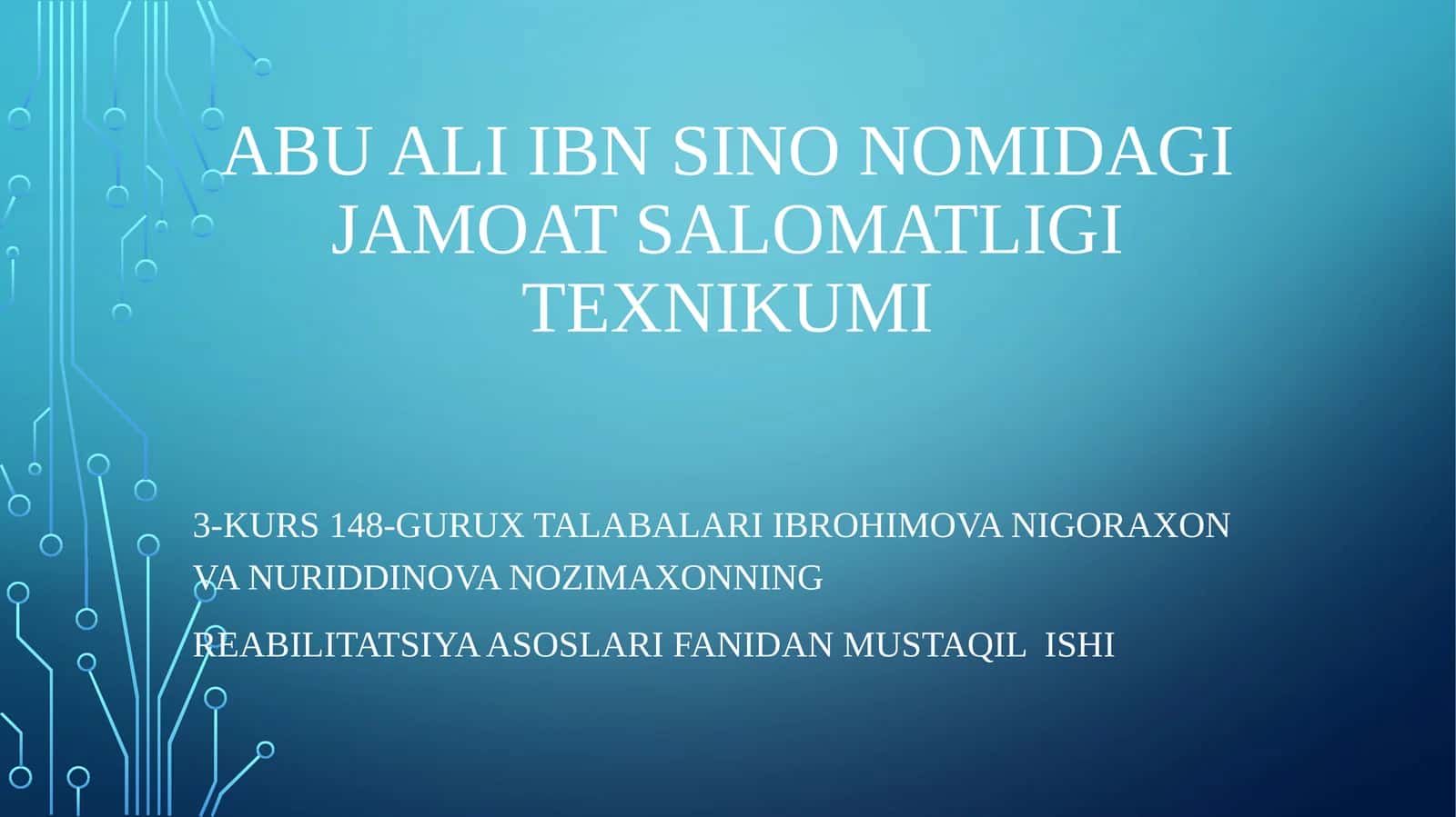 Tayanch xarakatapparatiga kasalliklarida reabilitatsiya usullari