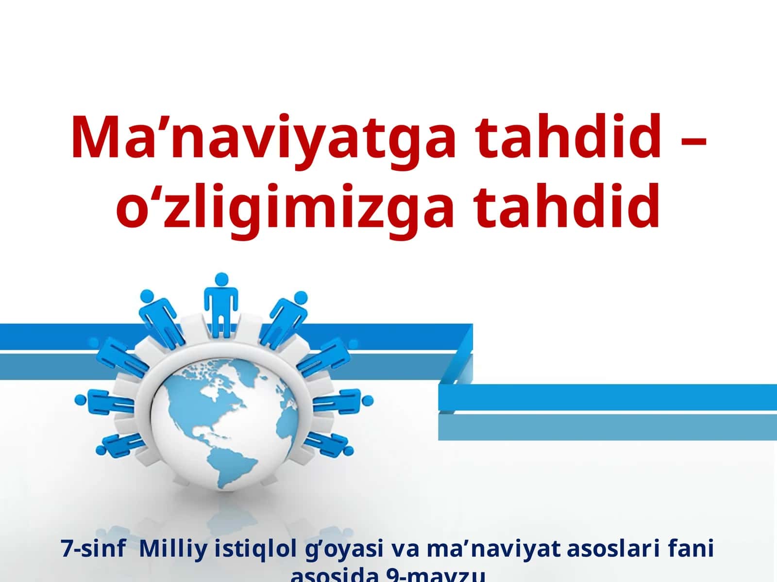 Ma’naviyatgatahdid–o‘zligimizgatahdid