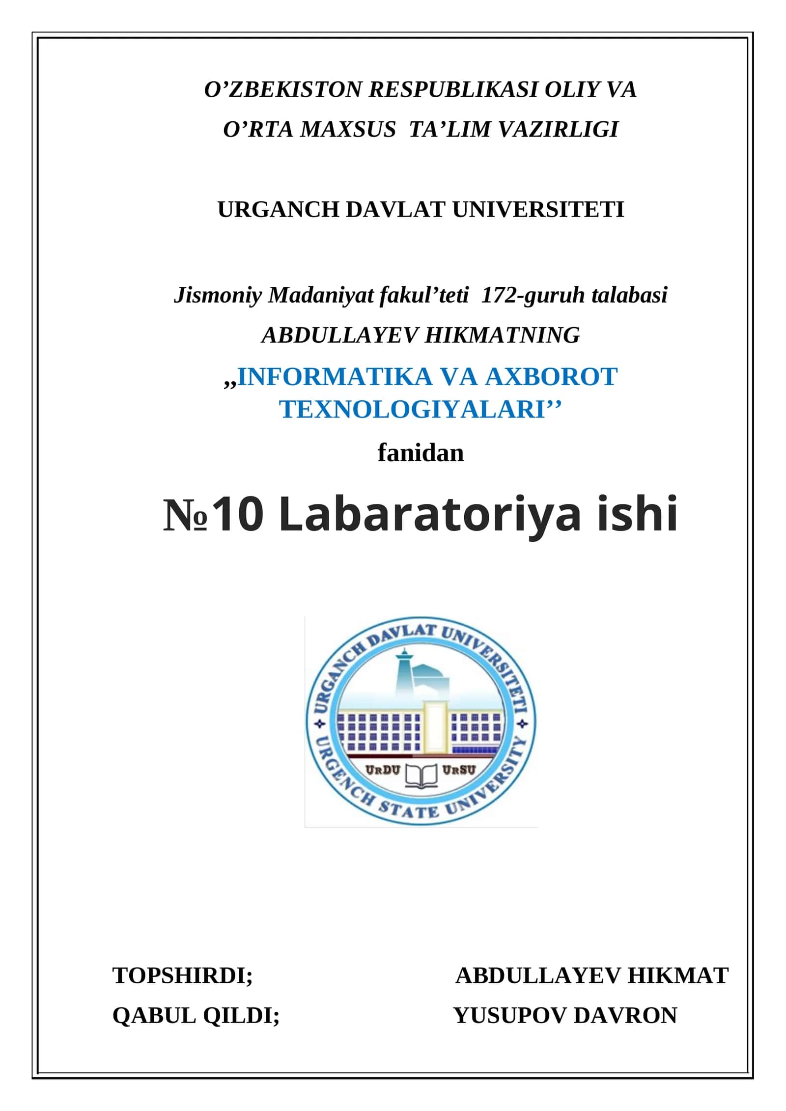 Mavzu: Internet tarmoqlari qidiruv tizimlarida ishlash. Axborotlarni qidirish usullari
