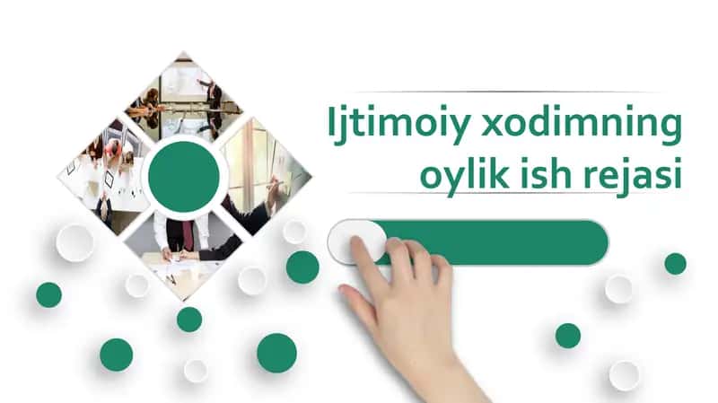 Ijtimoiy xodimning oylik ish rejasi