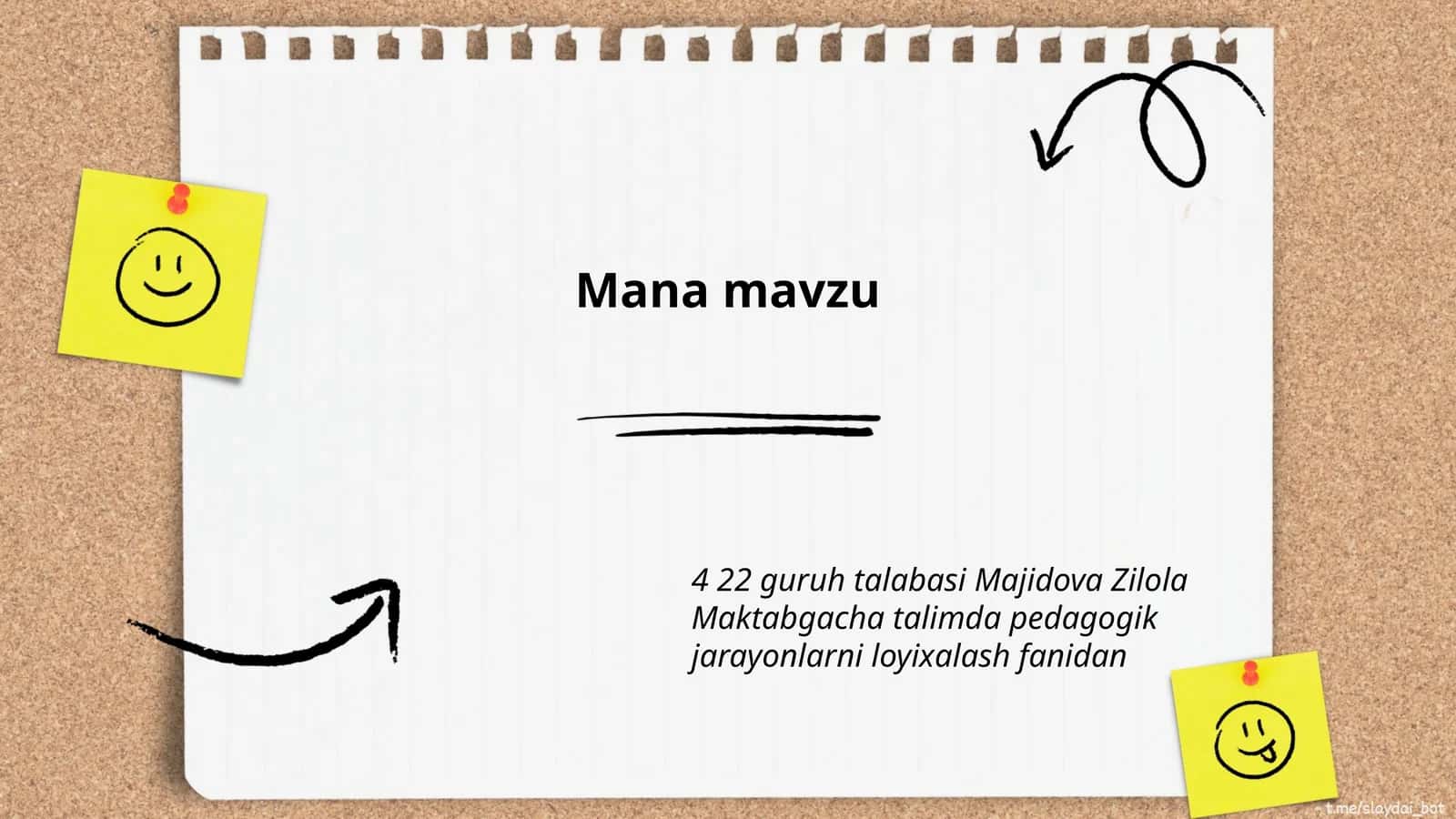 Pedagogik jarayonlarni loyixalash