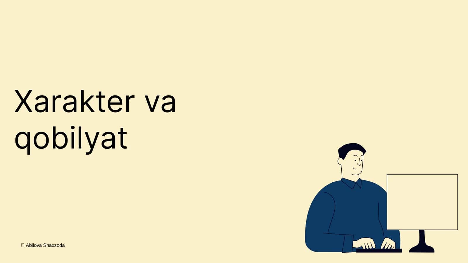 Xarakter va qobilyat
