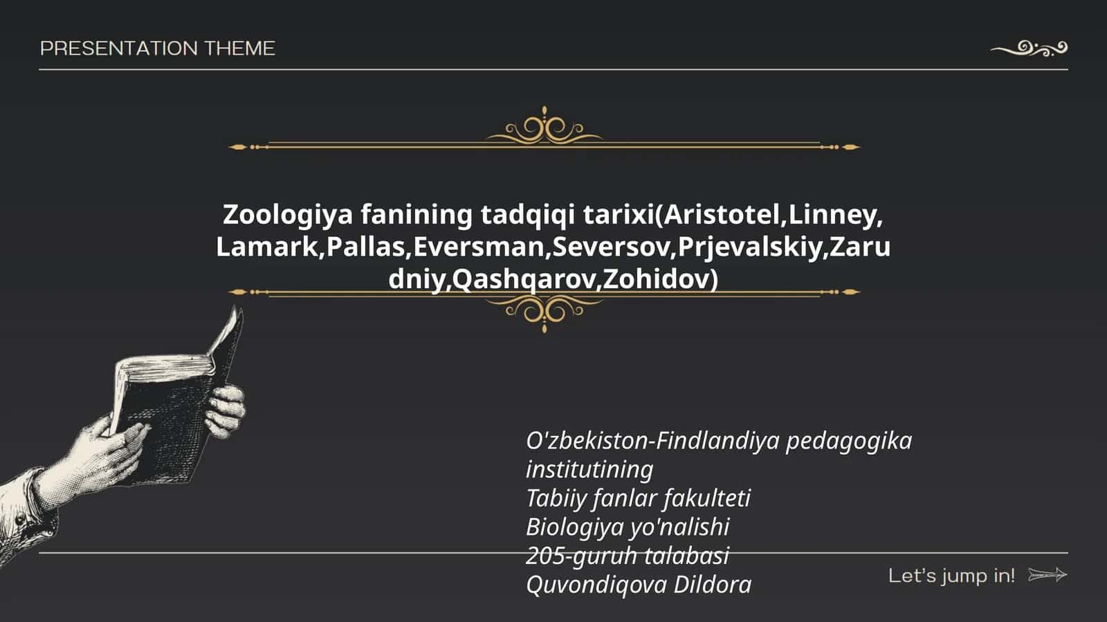 Zoologiya fanining tadqiqi tarixi