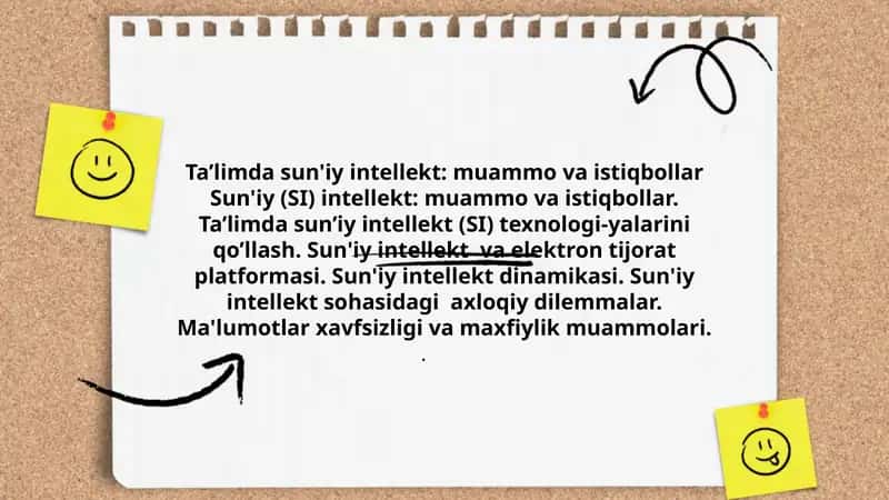 Ta'limda Sun'iy Intellekt: Muammo va Istiqbollar