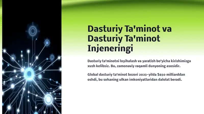 Dasturiy Ta'minot va Dasturiy Ta'minot Injeneringi