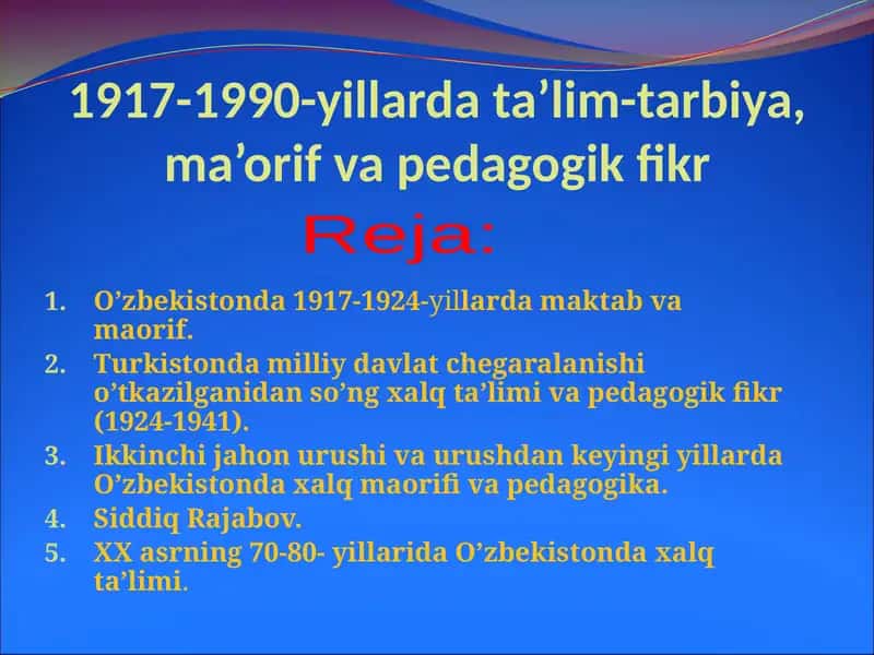 Xalq ta'limi tarixi