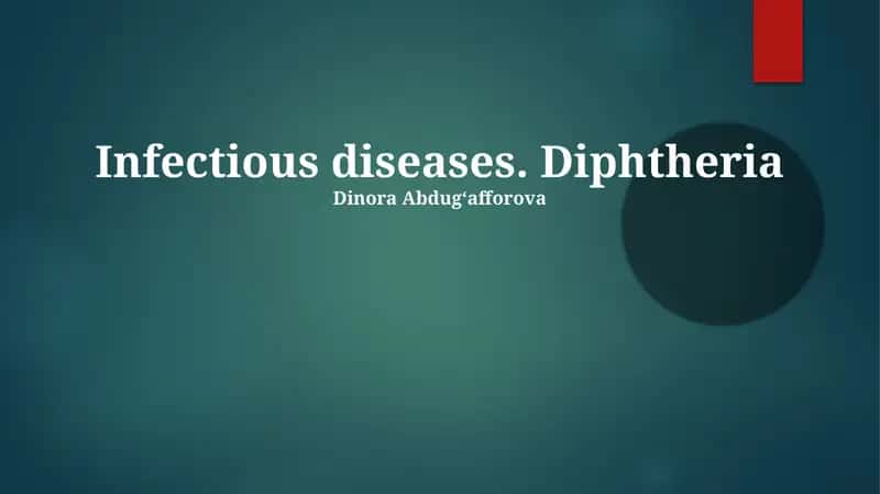 Diphtheria: A Historical Overview