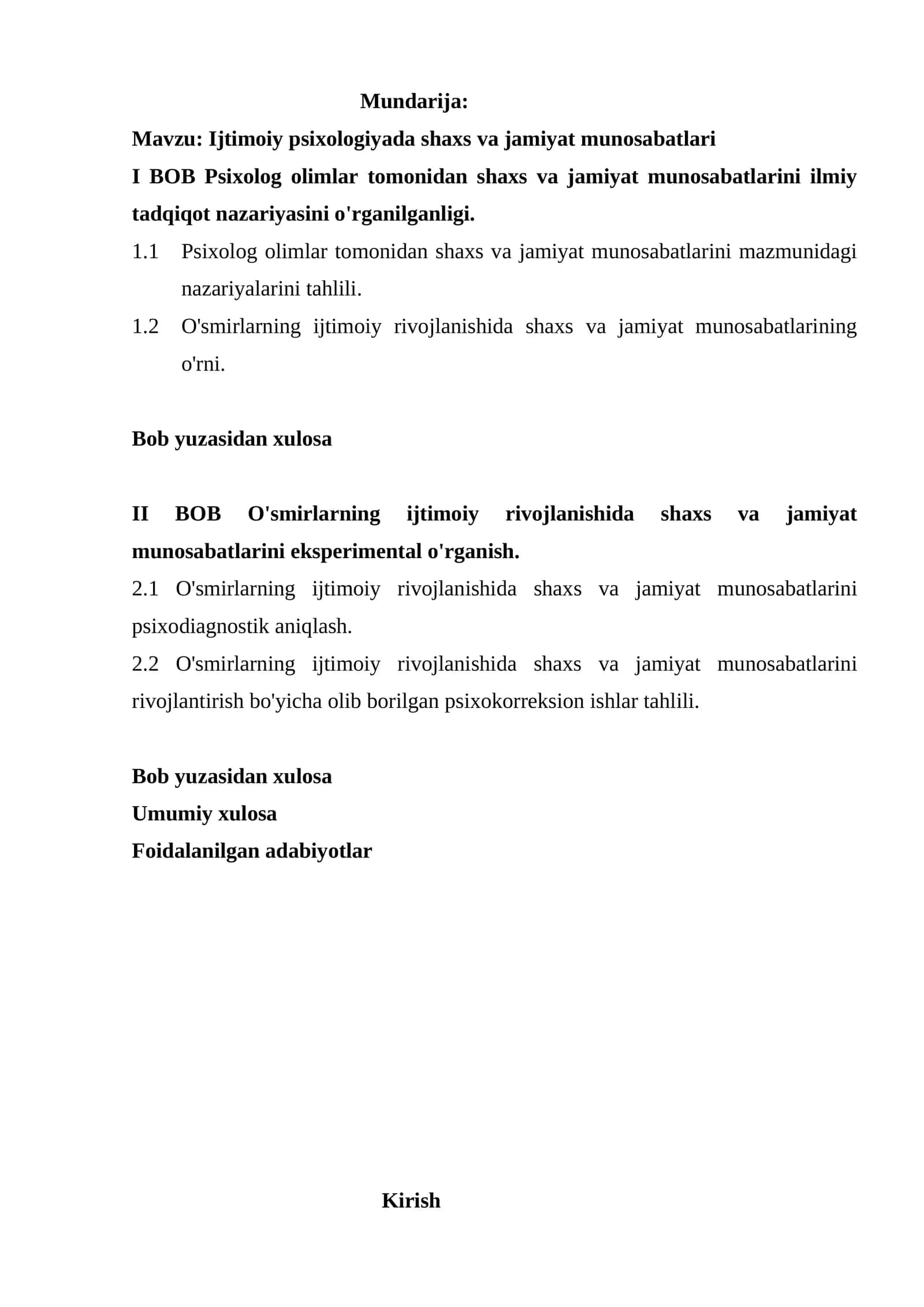 Ijtimoiy psixologiyada shaxs va jamiyat munosabatlari