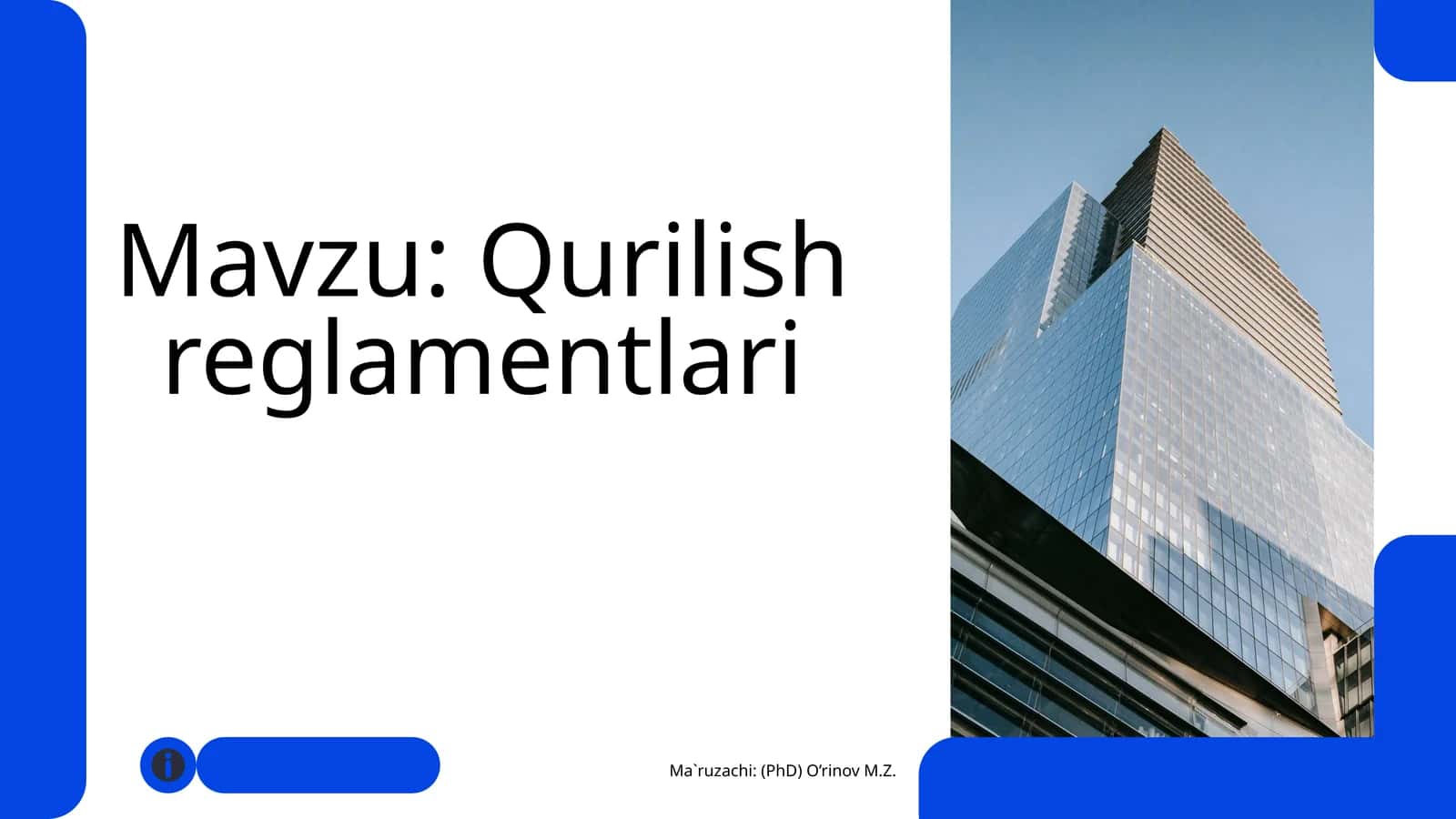 Qurilish reglamentlari