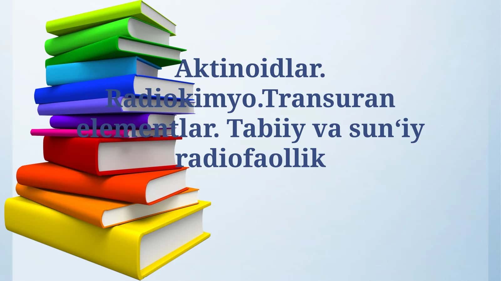Aktinoidlar