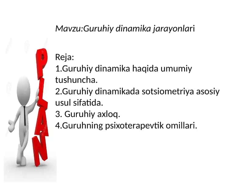 Guruhiy dinamika jarayonlari