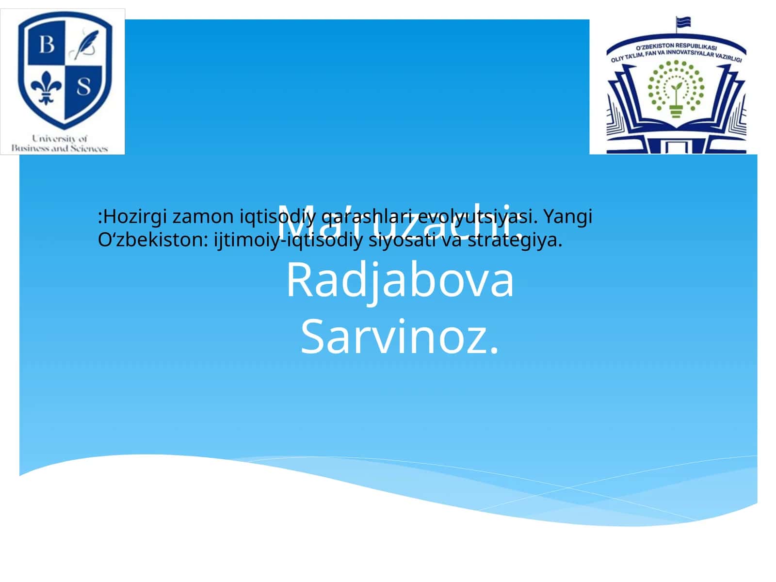 Hozirgi zamon iqtisodiy qarashlari evolyutsiyasi