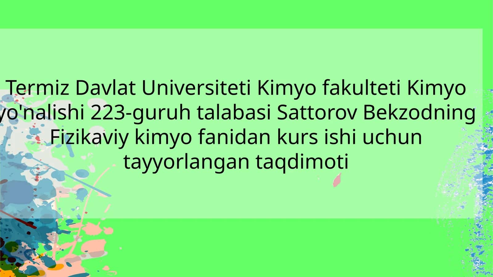 Statistik termodinamika