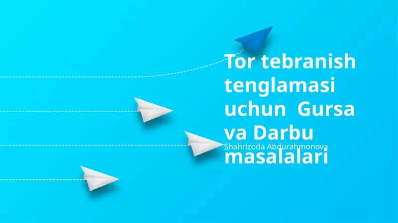 Tebranish Tenglamasi Uchun Gursa va Darbu masalalari