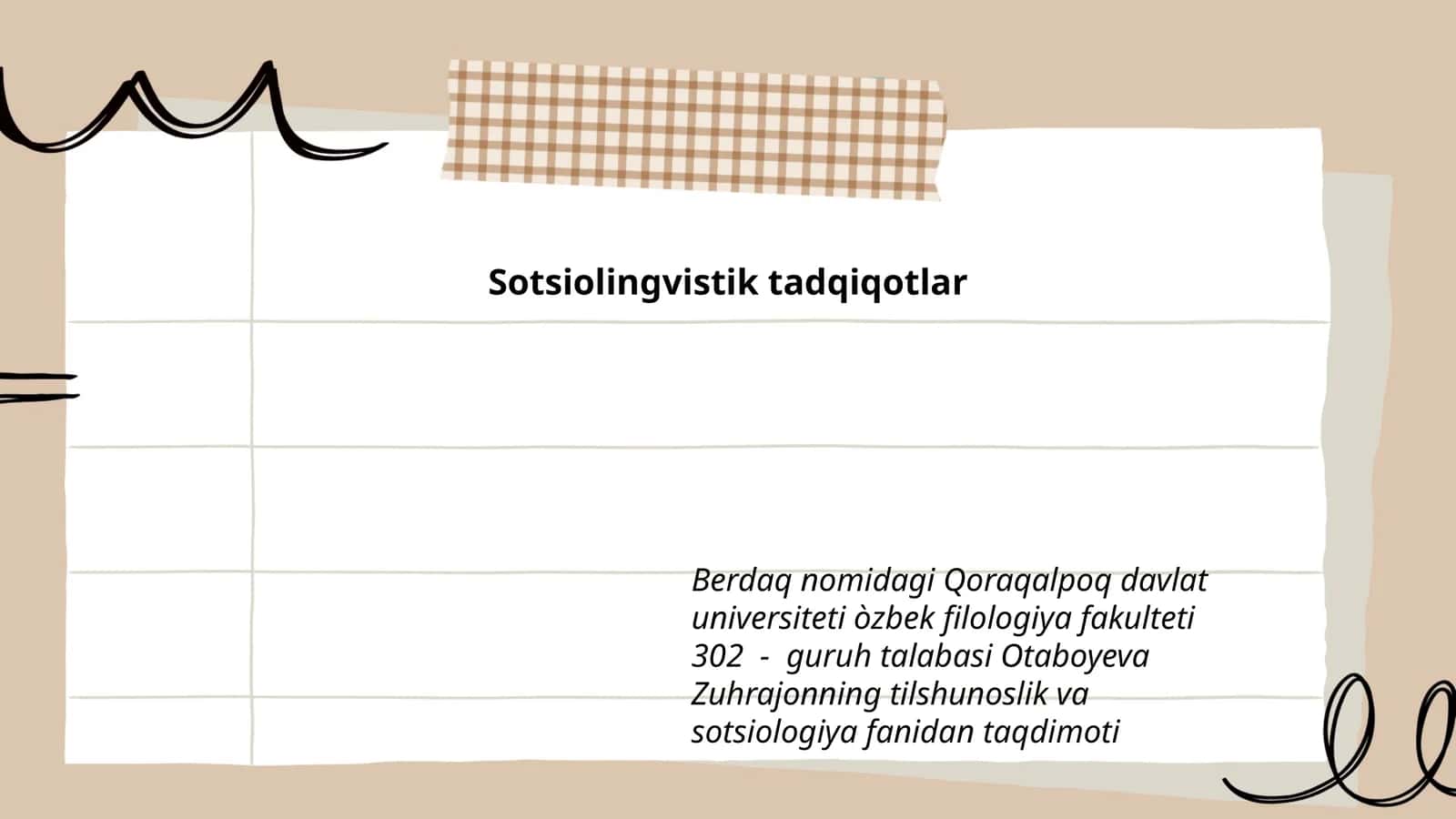 Sotsiolingvistik tadqiqotlar