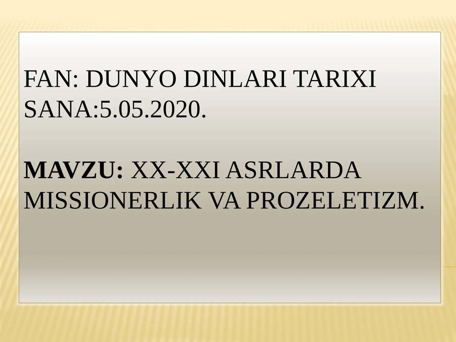 Dunyo dinlari tarixi
