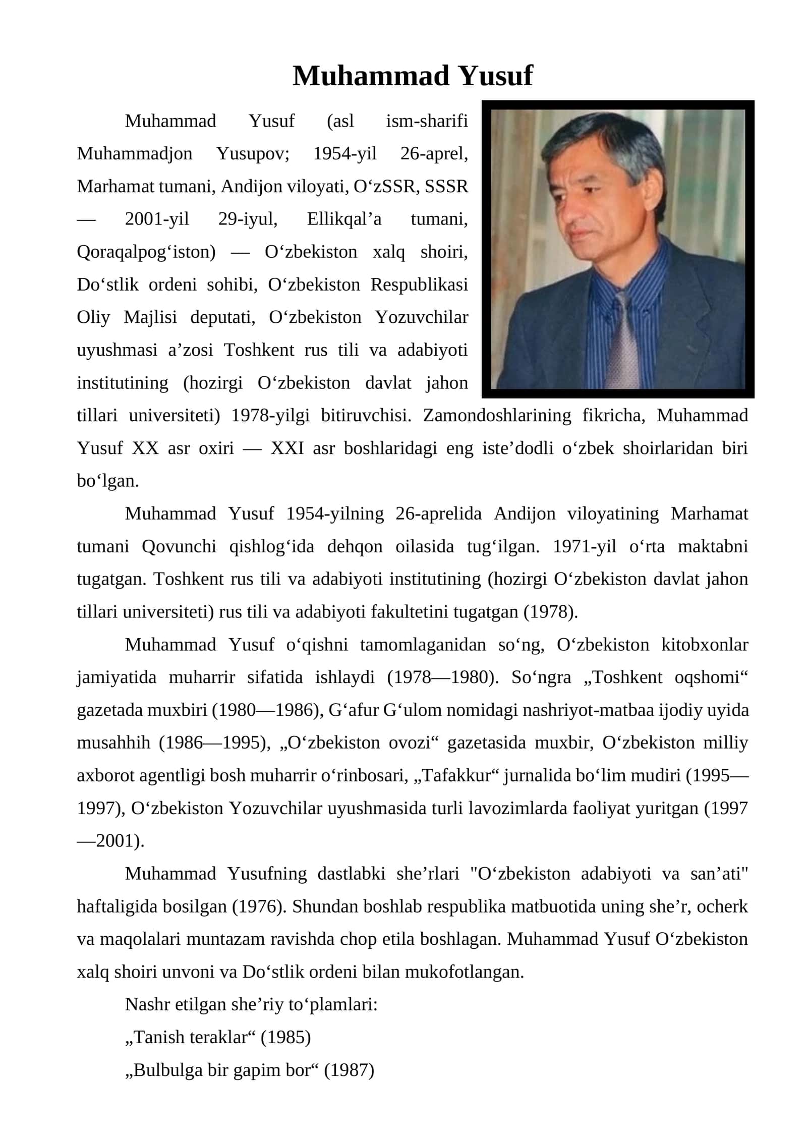 Muhammad Yusuf